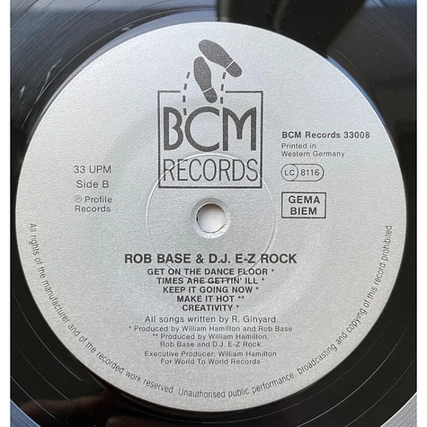 Rob Base & DJ E-Z Rock - It Takes Two