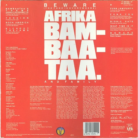 Afrika Bambaataa & Family - Beware (The Funk Is Everywhere)