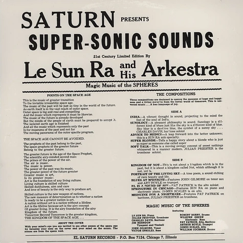 Sun Ra And His Arkestra - Super-Sonic Jazz