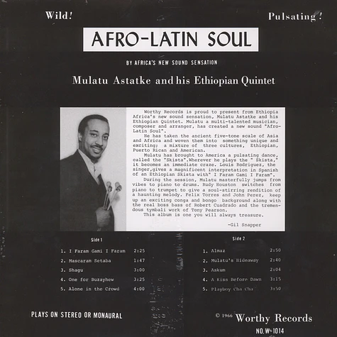 Mulatu Astatke & His Ethiopian Quintet - Afro-Latin Soul Volume 1