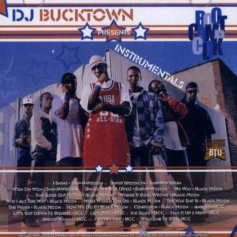 DJ Bucktown - Boot Camp Clik instrumentals volume 2