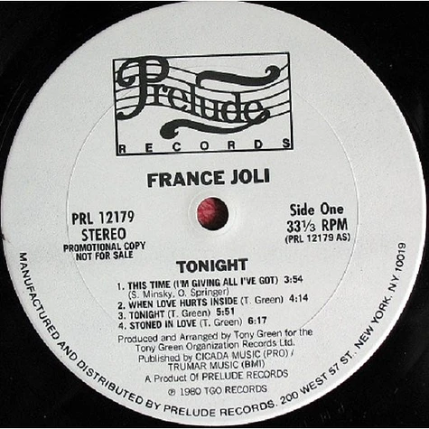 France Joli - Tonight