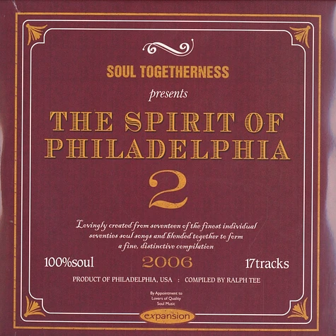 Soul Togetherness presents - The spirit of Philadelphia volume 2