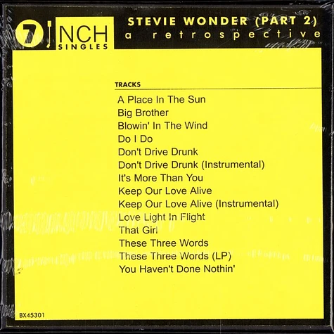 Stevie Wonder - A retrospective part 2