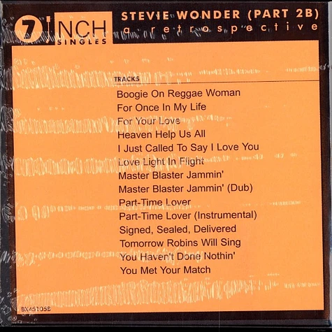 Stevie Wonder - A retrospective part 2B