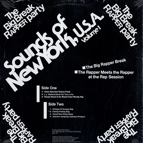 Sounds Of New York - Volume 1 - The Big Break Rapper Party