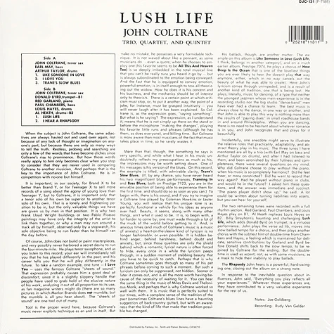 John Coltrane - Lush life
