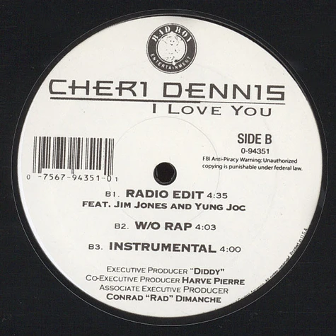 Cheri Dennis - I love you remix feat. Jim Jones & Young Joc