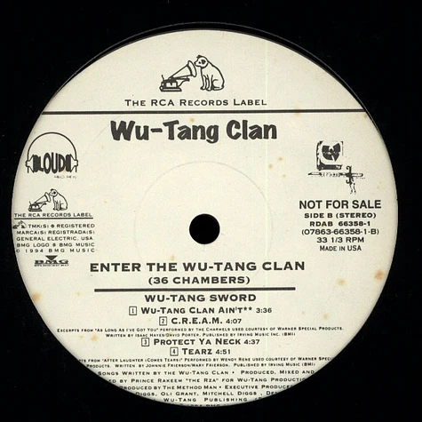 Wu-Tang Clan - Enter The Wu Tang (36 Chambers)