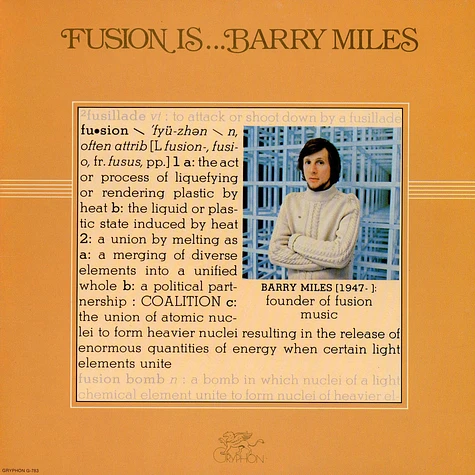Barry Miles - Fusion Is...