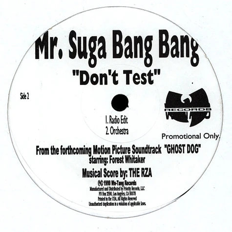RZA / Suga Bang Bang - Cakes / Don't Test