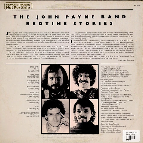 The John Payne Band - Bedtime Stories