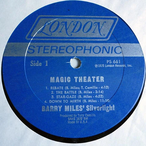 Barry Miles ' Silverlight - Magic Theater