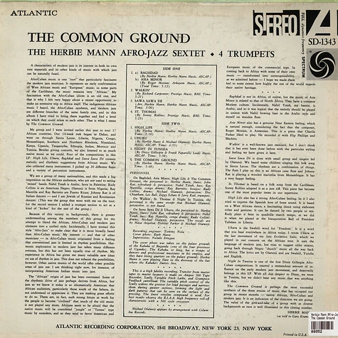 Herbie Mann Afro-Jazz Sextett + The Four Trumpets - The Common Ground