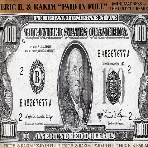 Eric B. & Rakim - Paid in full (Coldcut remix)