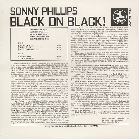 Sonny Phillips - Black on black!