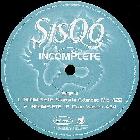 Sisqo - Incomplete