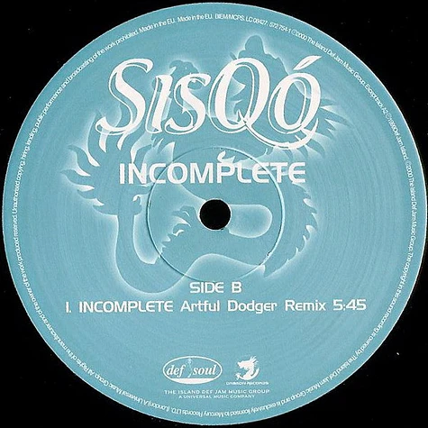 Sisqo - Incomplete