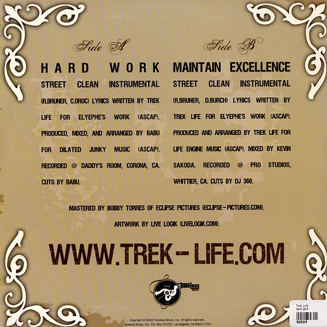 Trek Life - Hard Work / Maintain Excellence