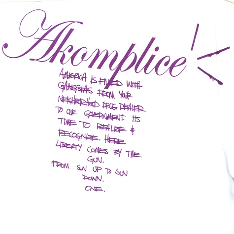 Akomplice - Liberty T-Shirt - purple limited edition !