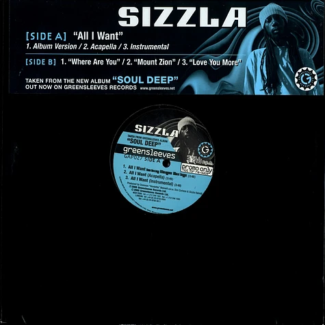 Sizzla - All i want