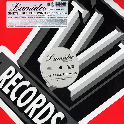 Lumidee - She's like the wind feat. Tony Sunshine & Yo Gotti