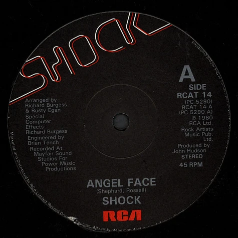 Shock - Angel Face / R.E.R.B.