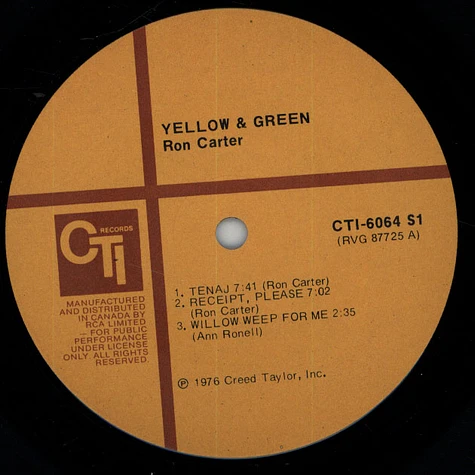 Ron Carter - Yellow & Green