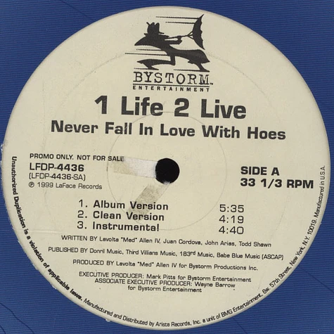 1 Life 2 Live - Never Fall In Love With Hoes