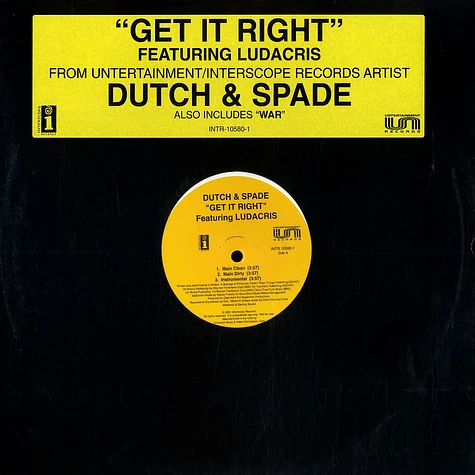 Dutch & Spade - Get it right feat. Ludacris