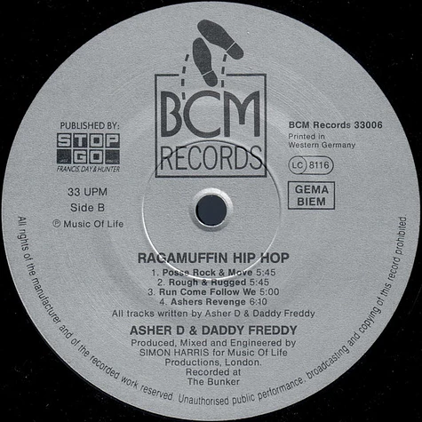Asher D & Daddy Freddy - Ragamuffin Hip-Hop