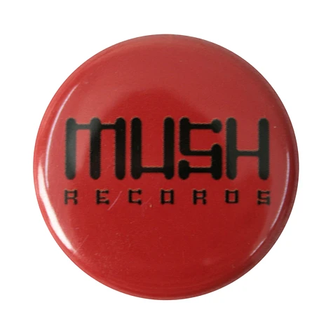 Mush Records - Button red / black
