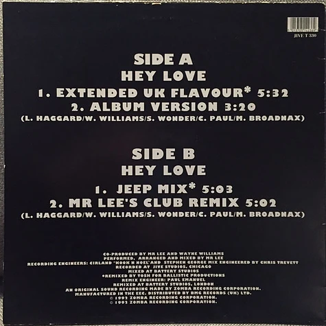 Mr. Lee / R. Kelly - Hey Love