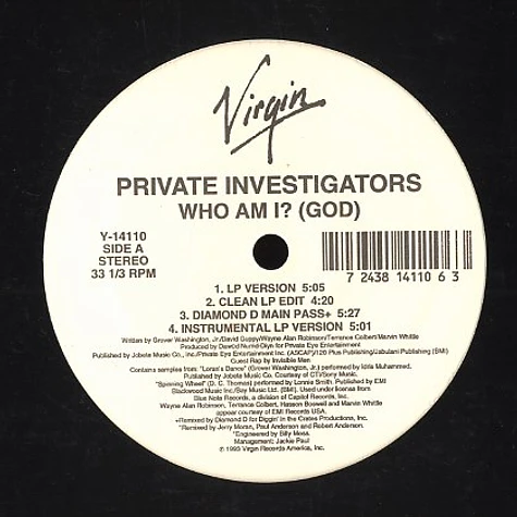 Private Investigators - Who Am I? (God)