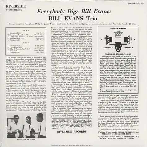 Bill Evans - Everybody digs Bill Evans