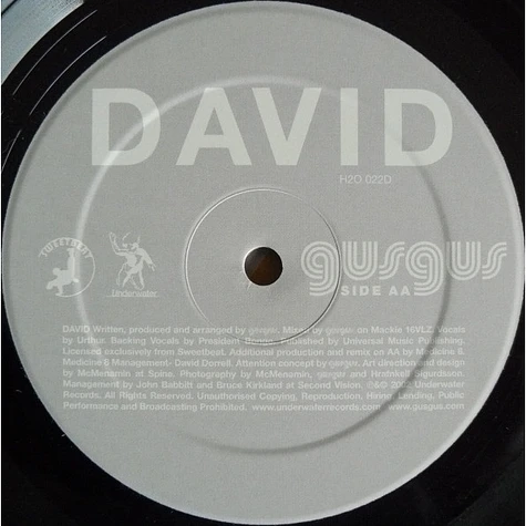 Gus Gus - David