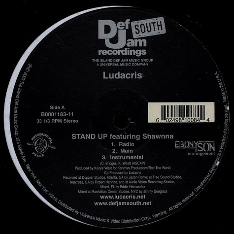 Ludacris - Stand Up / P-Poppin'