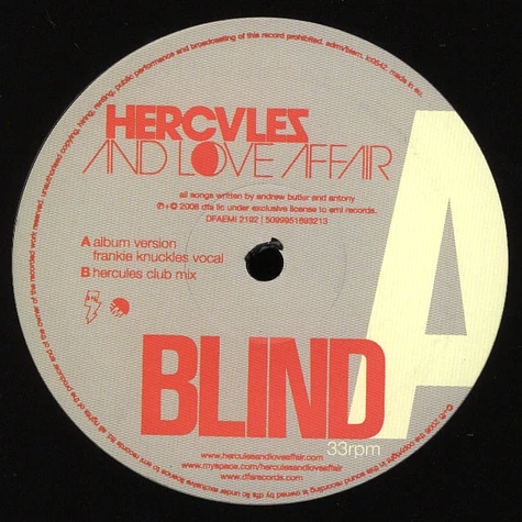 Hercules And Love Affair - Blind