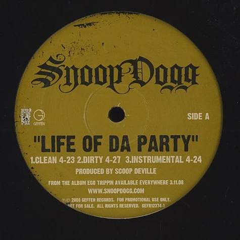Snoop Dogg - Life of da party