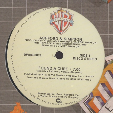 Ashford & Simpson - Found A Cure / Stay Free