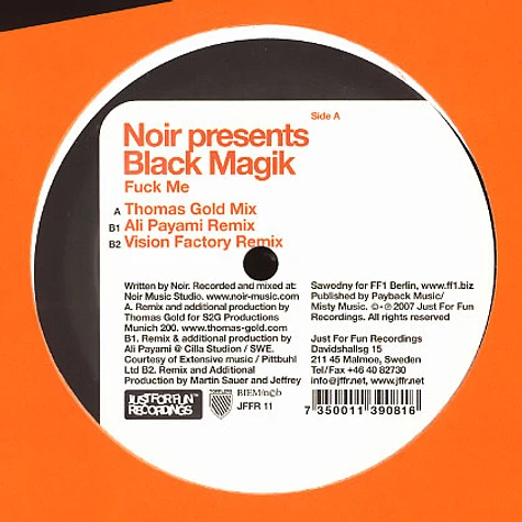 Noir presents Black Magik - Fuck me