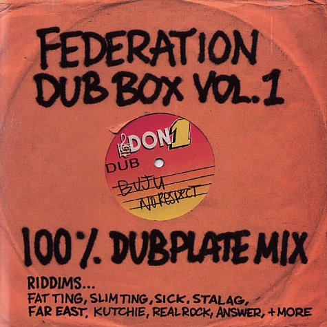 Federation Sound - Dub box volume 1