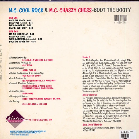 MC Cool Rock & MC Chaszy Chess - Boot The Booty