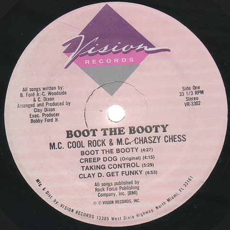 MC Cool Rock & MC Chaszy Chess - Boot The Booty