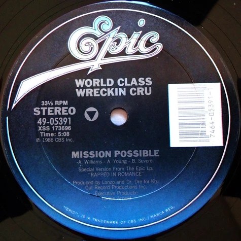 World Class Wreckin' Cru - Mission Possible / World Class Freak