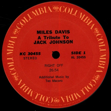 Miles Davis - A Tribute To Jack Johnson
