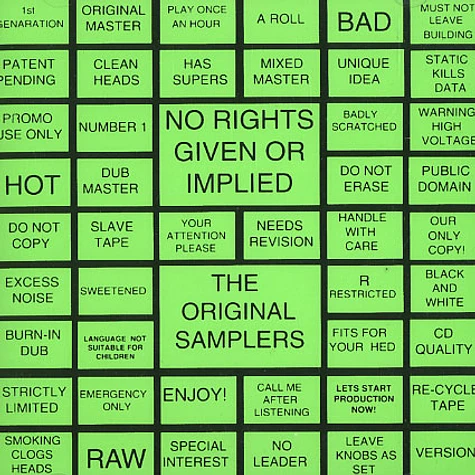 No Rights Given Or Implied - The original samplers