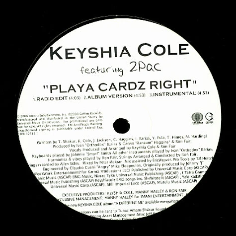 Keyshia Cole - Playa cardz right feat. 2Pac
