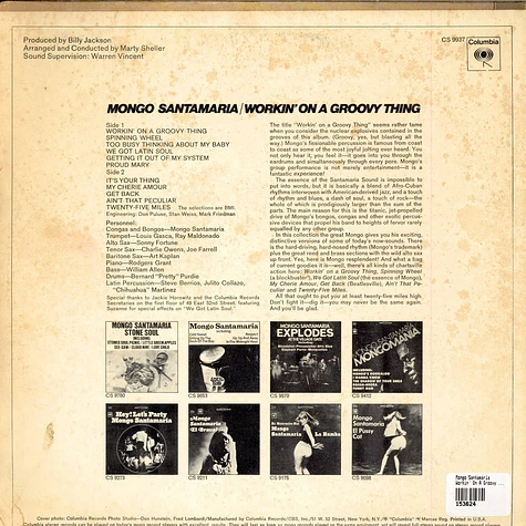 Mongo Santamaria - Workin' On A Groovy Thing