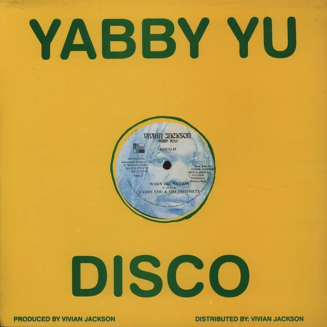 Yabby U & The Prophets - Warn the nation